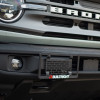 BuiltRight Industries 2021+ Ford Bronco (w/Std Plastic Bumper) License Plate Relocation Kit - 106101 Photo - Mounted