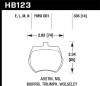 Hawk 64-70 Austin Healey Sprite Front ER-1 Brake Pads - HB123D.535 Photo - Primary