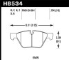 Hawk 2011 BMW 125i Front ER-1 Brake Pads - HB534D.750 Photo - Primary