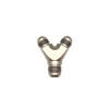 DeatschWerks 8AN Male Flare to 8AN Male Flare to 10AN Male Flare Y Fitting - Anodized Matte Black - 6-02-0703-B Photo - Primary