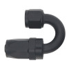 DeatschWerks 8AN Female Swivel 180-Degree Hose End CPE - Anodized Matte Black - 6-02-0808-B Photo - Primary