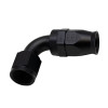 DeatschWerks 10AN Female Swivel 90-Degree Hose End PTFE (Incl Olive Insert) - Anodized Matte Black - 6-02-0860-B Photo - Primary