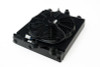 CSF Universal Half Radiator w/-16AN & Slip-On Fittings/12in SPAL Fan & Shroud - Black Finish - 2858XB Photo - Primary