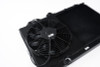CSF 96-07 Mitsubishi Evo 4/5/6/7/8/9 Full-Slim Radiator w/12in Fan & Shroud/-16AN - Black - 7075B Photo - out of package