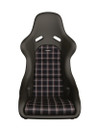 Recaro Classic Pole Position ABE Seat - Black Leather/Classic Checkered Fabric - 087.00.0B28-01 User 1