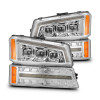 AlphaRex 03-06 Chevy Silverado 1500/2500HD/3500HD/Avalanche Chrome NOVA LED Proj Headlights - 880255 Photo - Primary