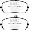 EBC 2020+ Mercedes-Benz GLA250 (H247) 2.0T Greenstuff Front Brake Pads - DP62390 Photo - Primary