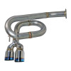 Remark 2022+ Honda Civic Sport Hatchback FL2 (Link Loop) Catback Exhaust Burnt Stainless Steel Tip - RK-C4063H-10T User 1