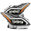 AlphaRex 08-13 Infiniti G37 NOVA LED Proj Headlights Alpha Black w/Activ Light/Seq Signal/Switch DRL - 881986 Photo - Primary