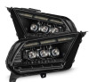 AlphaRex 10-12 Ford Mustang NOVA-Series LED Proj. Headlights Alpha-Blk w/Activ Lght & Seq.Sig SB DBL - 880490 Photo - Primary