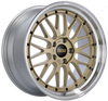 BBS LM 19x9.5 5x114.3 ET32 PFS Gold Center Diamond-Cut Rim Wheel PFS/Clip Req - LM464GPK Photo - Primary