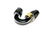 GReddy AN08 180 DEGREE HOSE END SWIVEL BLACK/GOLD ANODIZED - 12800818 Photo - Close Up