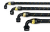 GReddy AN08 90 DEGREE HOSE END SWIVEL BLACK/GOLD ANODIZED - 12800890 Photo - Close Up