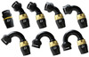 GReddy AN16 150 DEGREE HOSE END SWIVEL BLACK/GOLD ANODIZED - 12801615 Photo - Close Up