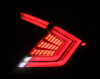 AlphaRex 16-21 Honda Civic Hatchback / Type-R FK8 Nova-Series LED Tail Lights - Clear Smoke - 676040 User 2