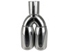 aFe Takeda 304 Stainless Steel Clamp-on Exhaust Tip Polished 2-1/2ininlet x 3-1/2in Outlet X 12in L - 49T25374-P121 Photo - Unmounted