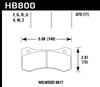 Hawk DTC-50 Motorsports Brake Pads - HB800V.800 Photo - Primary