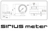 GReddy Sirius Meter - Oil Pressure 0/10.0kPa 74mm Analog Gauge (w/Oil Press Sensor & Harness Set) - 16001733 Photo - Close Up