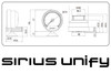 GReddy Sirius Unify Fuel Pressure Gauge Set (Sirius Meter w/Fuel Press Sensor Set & Vision Disp) - 16001744 Photo - Close Up