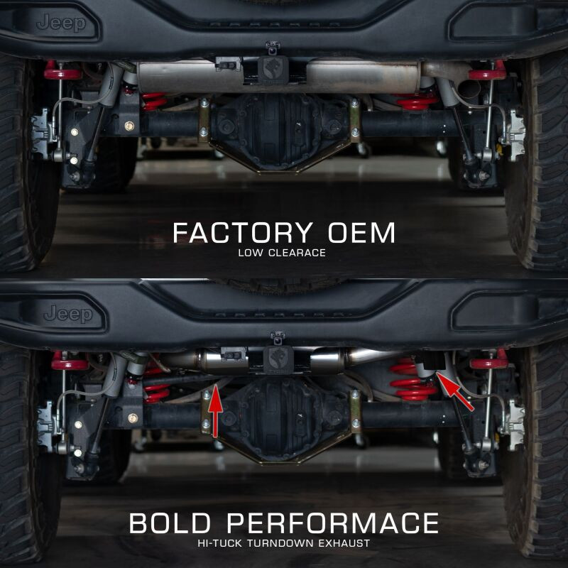 Remark Jeep Wrangler JK (2007-2018) HI-Tuck Turndown Axle-Back Exhaust - RBD-A1T63J-01 User 1