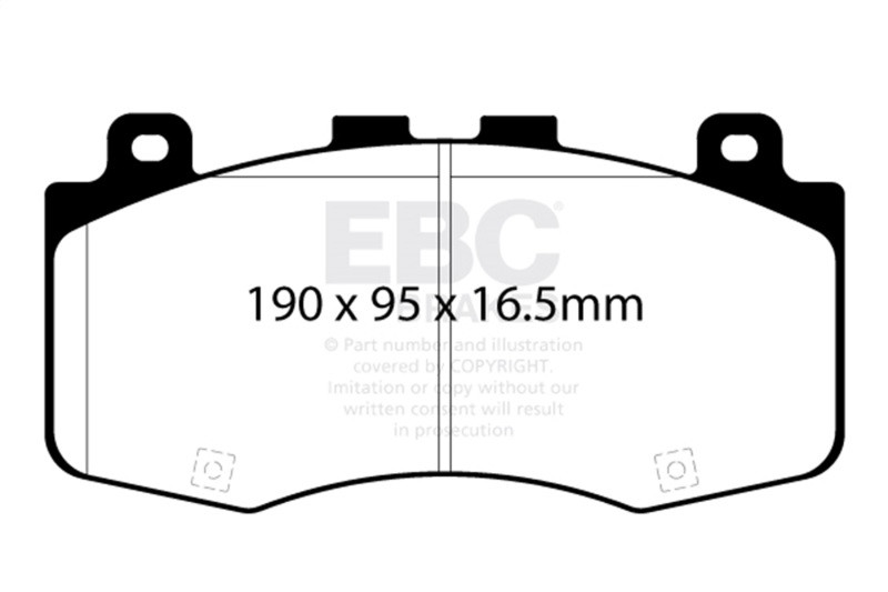 EBC 2018+ Jeep Grand Cherokee Trackhawk Bluestuff Front Brake Pads - DP52400NDX Photo - Primary