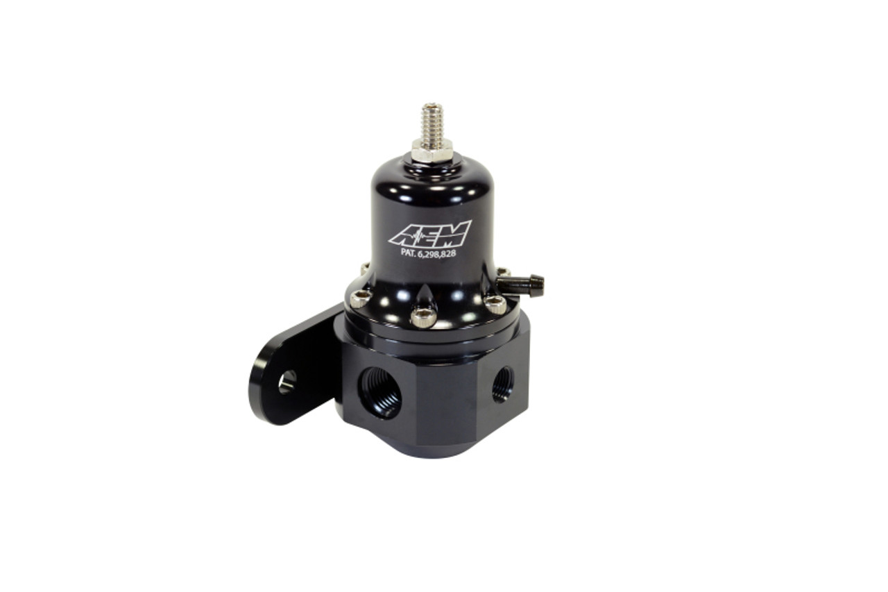 AEM High Capacity Universal Black Adjustable Fuel Pressure Regulator - 25-305BK Photo - out of package