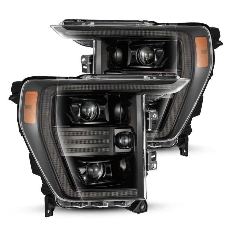 AlphaRex 21-22 Ford F150 PRO-Series Projector headlights Alpha-Black w/Activ Light/Seq Signal - 880294 Photo - Primary