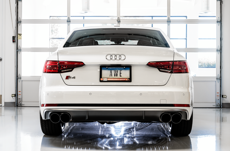 AWE Tuning Audi B9 S5 Sportback SwitchPath Exhaust - Non-Resonated (Black 102mm Tips) - 3025-43046 Photo - Mounted