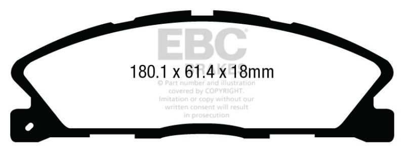 EBC 13-19 Ford Explorer 3.5TT Greenstuff Front Brake Pads - DP63019 Photo - Primary