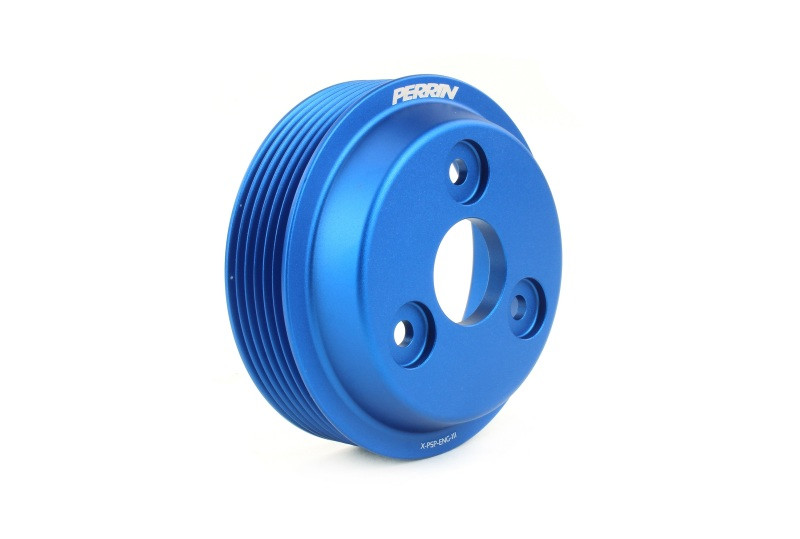 Perrin 15-22 Subaru WRX / 14-18 FXT / 18-21 Crosstrek Lightweight Water Pump Pulley - Blue - PSP-ENG-112BL User 1