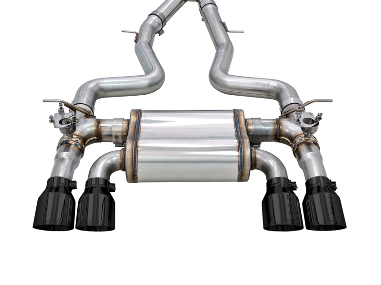 AWE Tuning BMW F8X M3/M4 SwitchPath Catback Exhaust - Diamond Black Tips - 3025-43074 Photo - out of package