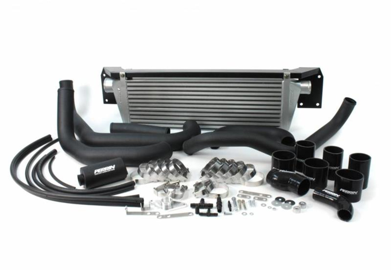 PERRIN 08-14 Subaru WRX Front Mount Intercooler Boost Tubes + Hardware - Black Tubes - PSP-ITR-436-2BK/BK Photo - Primary