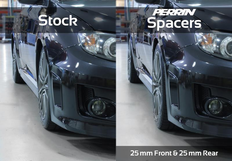 PERRIN 02-14 Subaru WRX / 2004 STI / 13-25 BRZ & Toyota GR86 30mm Wheel Spacers 5x100 56mm CB - Pair - PSP-WHL-031BK Photo - Primary