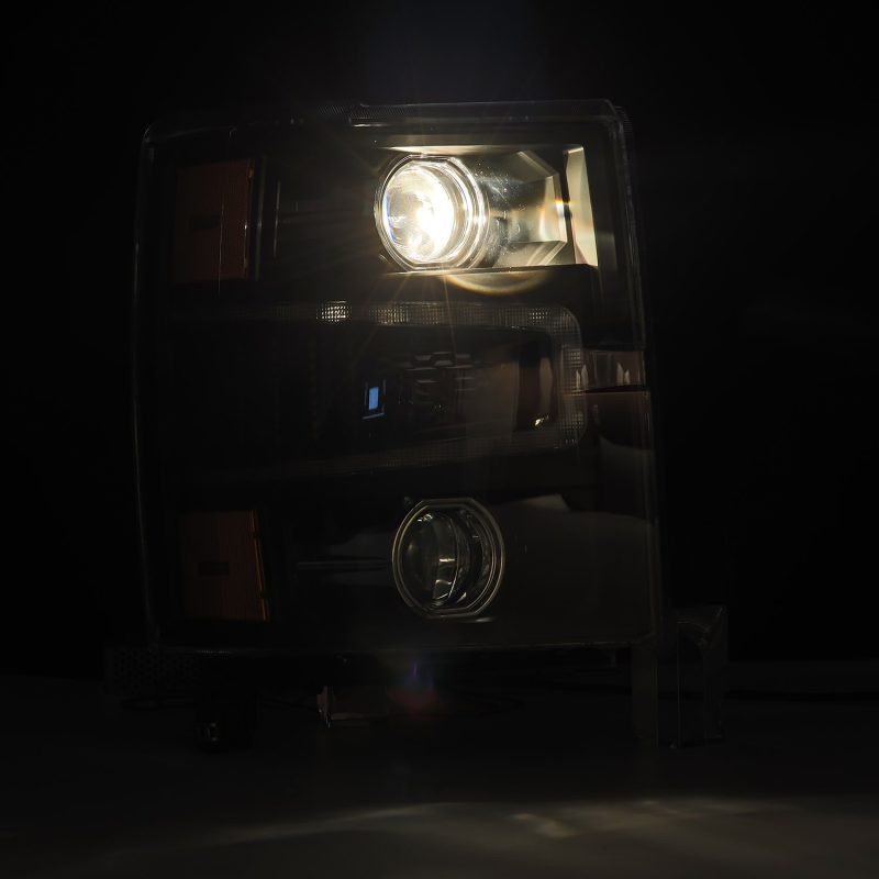 AlphaRex 14-15 Chevy 1500 PRO-Series Projector Headlights Black w/ Sequential Signal &  DRL - 880245 User 2