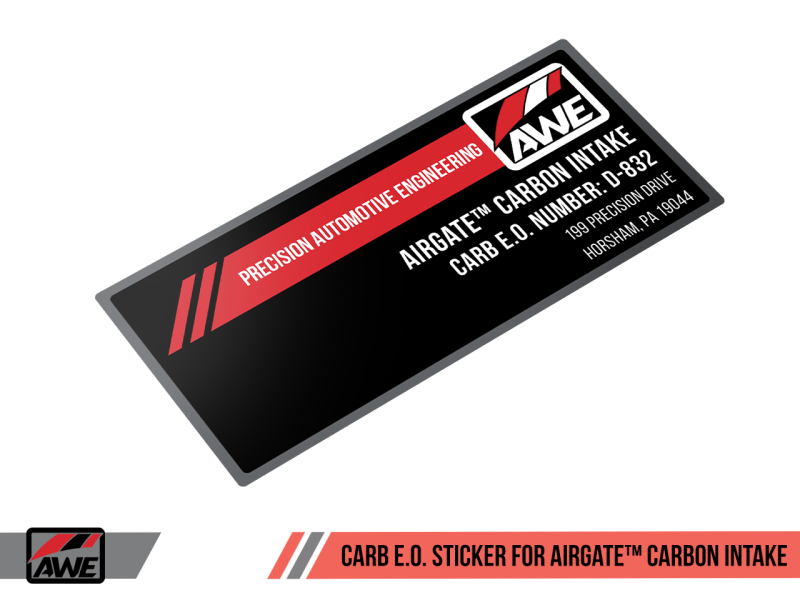 AWE Tuning Audi / Volkswagen MQB 1.8T/2.0T/Golf R Carbon Fiber AirGate Intake w/ Lid - 2660-15024 Photo - out of package