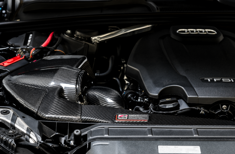 AWE Tuning Audi B9 A4/A5 2.0T Quattro Carbon Fiber AirGate Intake w/ Lid - 2660-15028 Photo - out of package