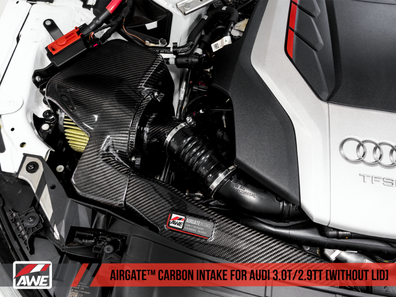 AWE Tuning Audi B9/B9.5 S4/S5/RS5 3.0T Carbon Fiber AirGate Intake w/ Lid - 2660-15032 Photo - out of package
