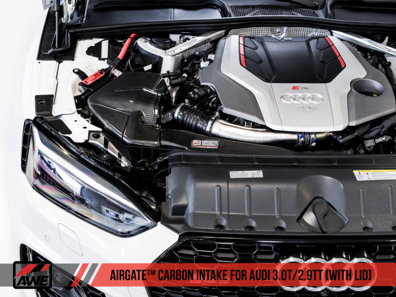 AWE Tuning Audi B9/B9.5 S4/S5/RS5 3.0T Carbon Fiber AirGate Intake w/ Lid - 2660-15032 Photo - out of package