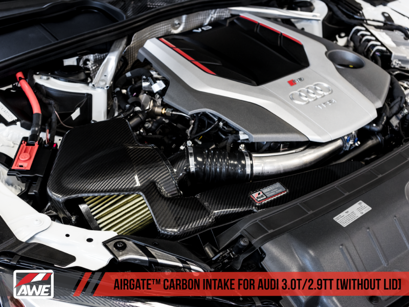 AWE Tuning Audi B9/B9.5 S4/S5/RS5 3.0T Carbon Fiber AirGate Intake w/ Lid - 2660-15032 Photo - out of package