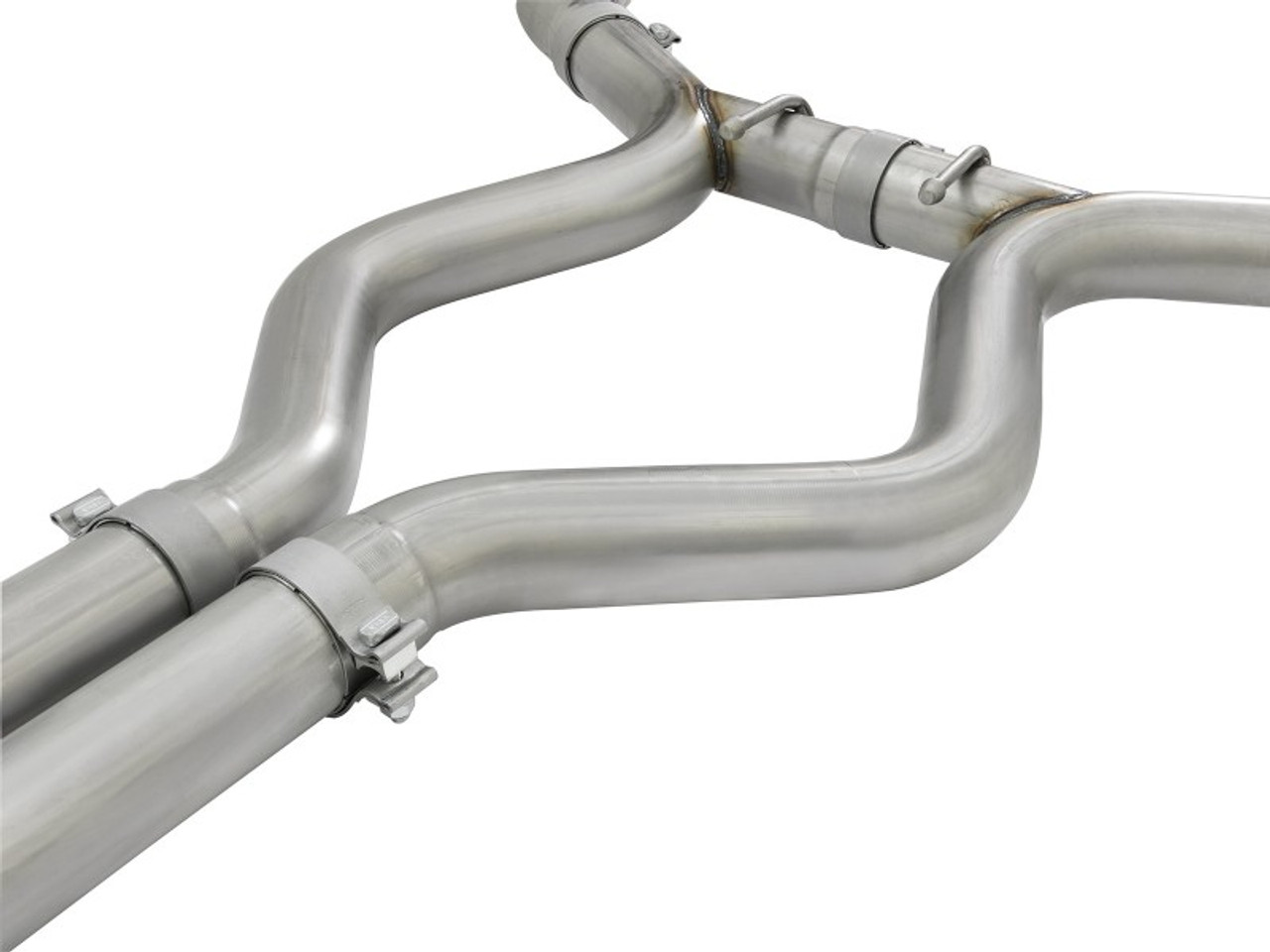 aFe 20-22 Audi RS6 Avant V8 4L(tt) MACH Force-Xp 3in to 2.5in 304 SS Cat-Back Exhaust w/Polished Tip - 49-36448-P Photo - Unmounted