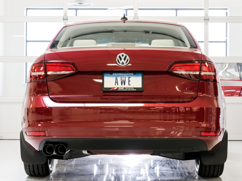 AWE Tuning 09-14 Volkswagen Jetta Mk6 1.4T Track Edition Exhaust - Diamond Black Tips - 3020-23034 Photo - out of package