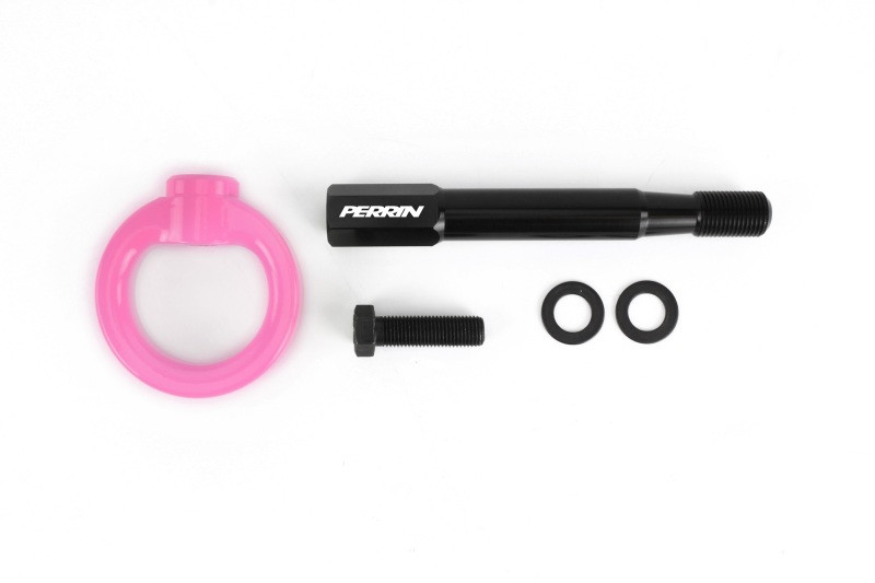 Perrin 14-19 Subaru Forester/Ascent Tow Hook Kit (Rear) - Hyper Pink - PSP-BDY-253HP User 1