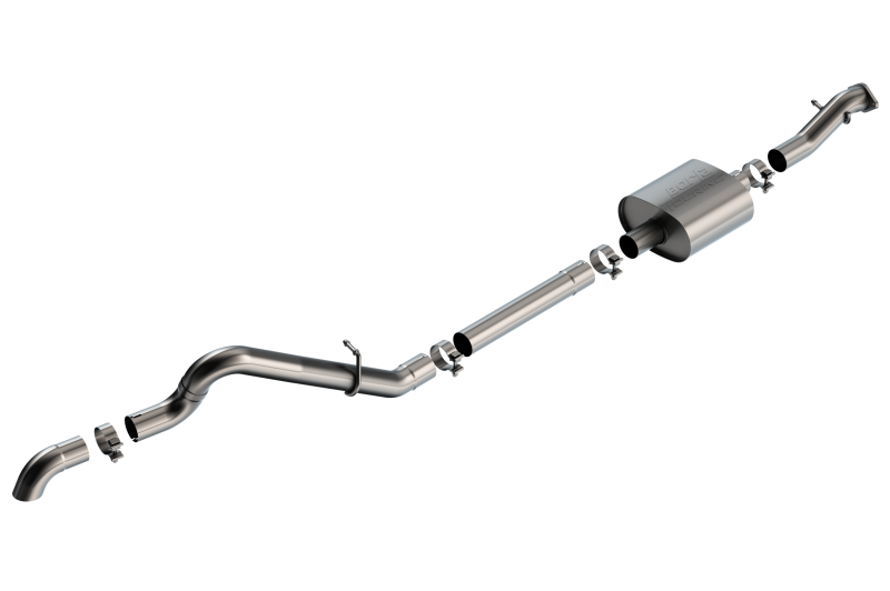 Borla 21-22 Ford Bronco 2.3L 2DR/4DR T-304 Stainless Steel Cat-Back Touring Exhaust - Brushed - 140897 Photo - Primary