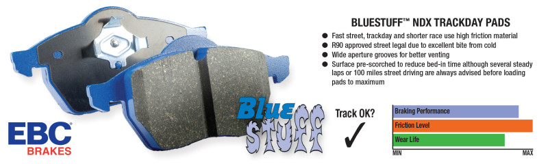 EBC Brakes Bluestuff Street and Track Day Brake Pads - DP52014NDX Photo - lifestyle view