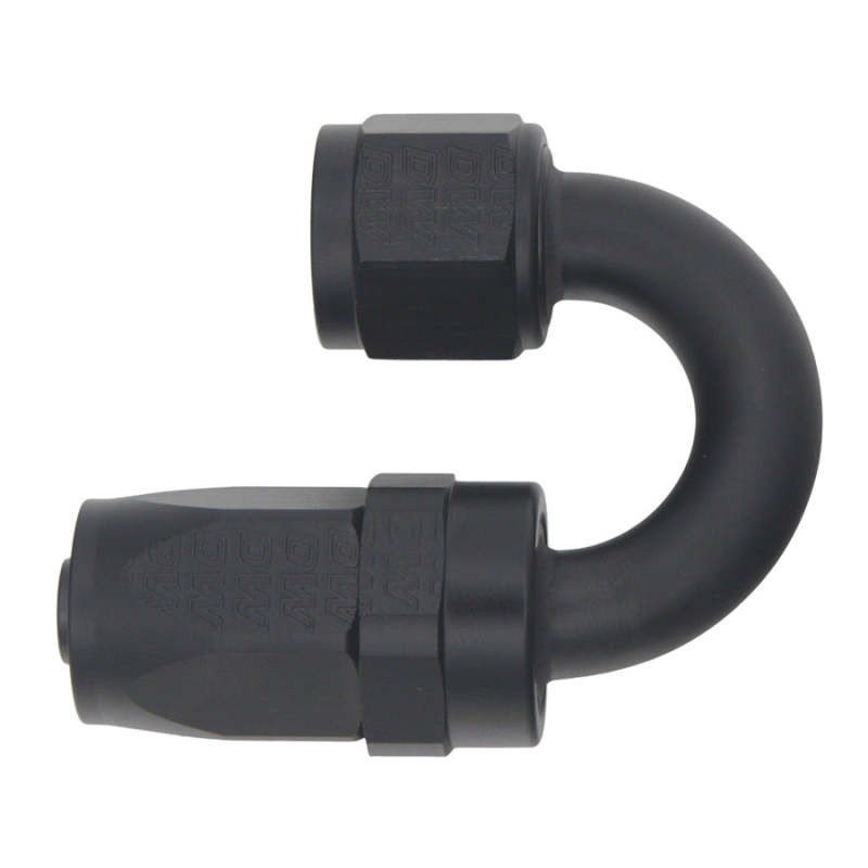 DeatschWerks 8AN Female Swivel 180-Degree Hose End CPE - Anodized Matte Black - 6-02-0808-B Photo - Primary