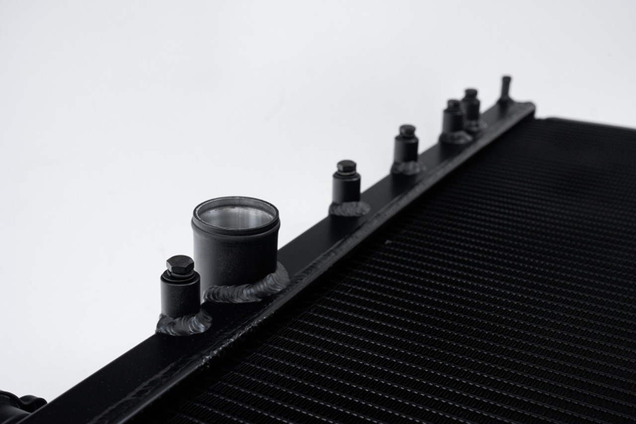 CSF 02-07 Subaru WRX/STI Radiator - Black Finish - 3076B Photo - Close Up