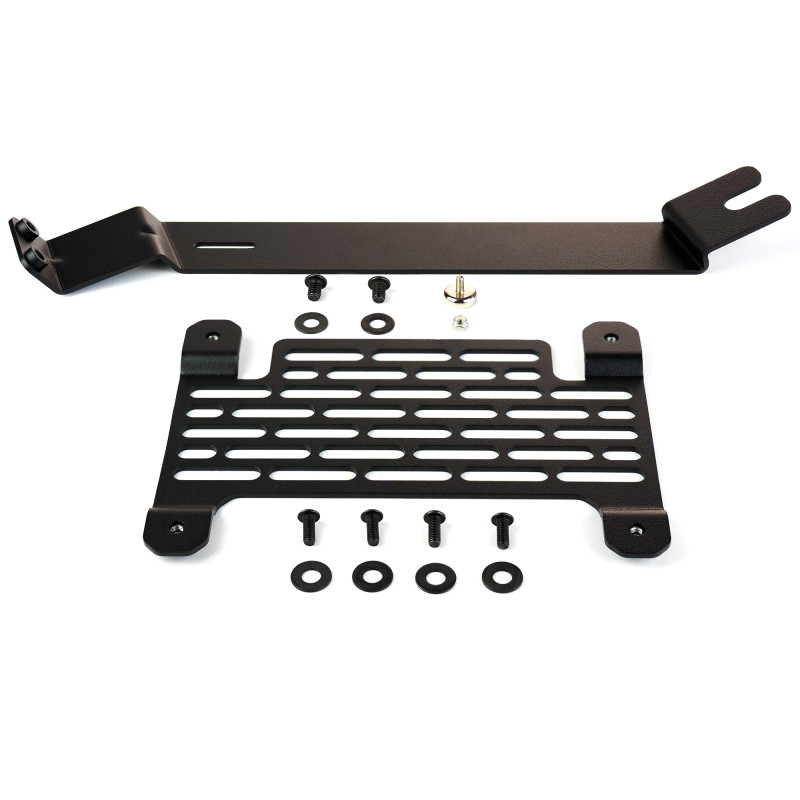 BuiltRight Industries 21+ Ford Bronco Capable Steel Bumper License Plate Relocator Kit - 106103 Photo - out of package