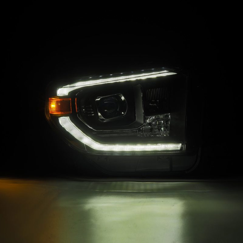 AlphaRex 14-21 Toyota Tundra LUXX-Series LED Proj Headlights Blk w/Actv Light & Seq. Sig + DRL - 880835 User 2