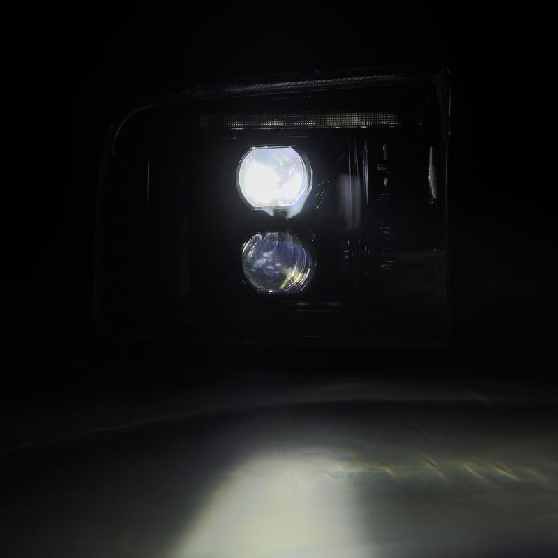 AlphaRex 05-07 Ford F250/350/450/550 Super Duty LUXX LED Proj HL Blk w/Actv Light & Seq Sig + SB DRL - 880317 User 4