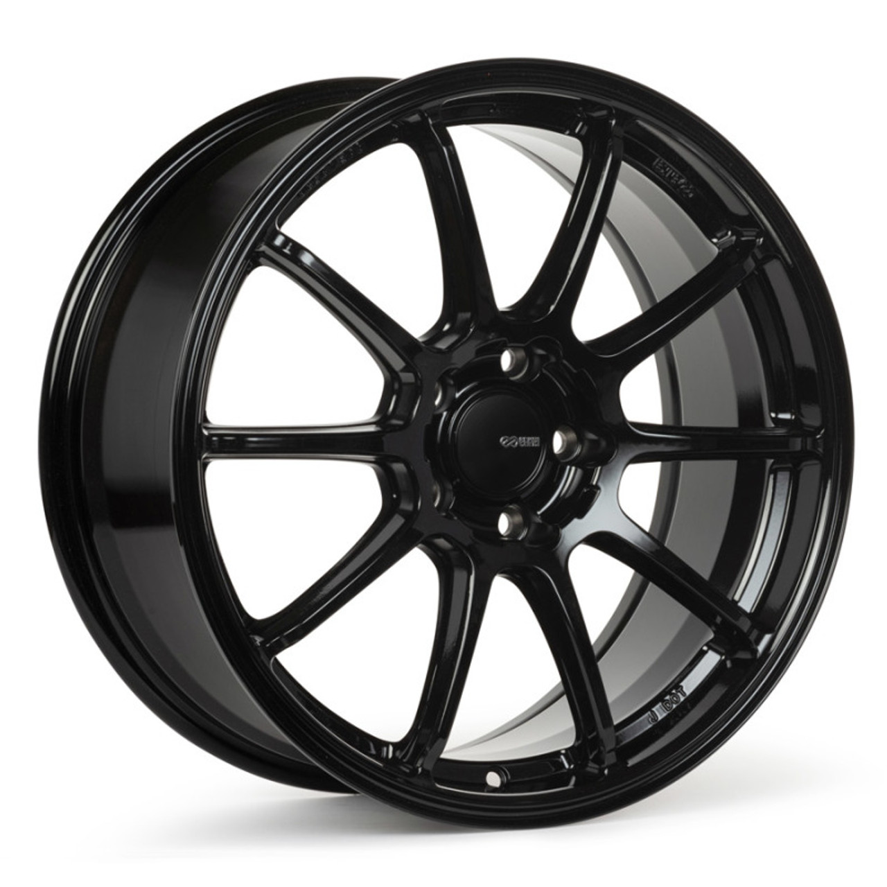 Enkei TRIUMPH 18x8.5 5x100 45mm Offset 72.6mm Bore Gloss Black Wheel - 543-885-8045BK Photo - Primary